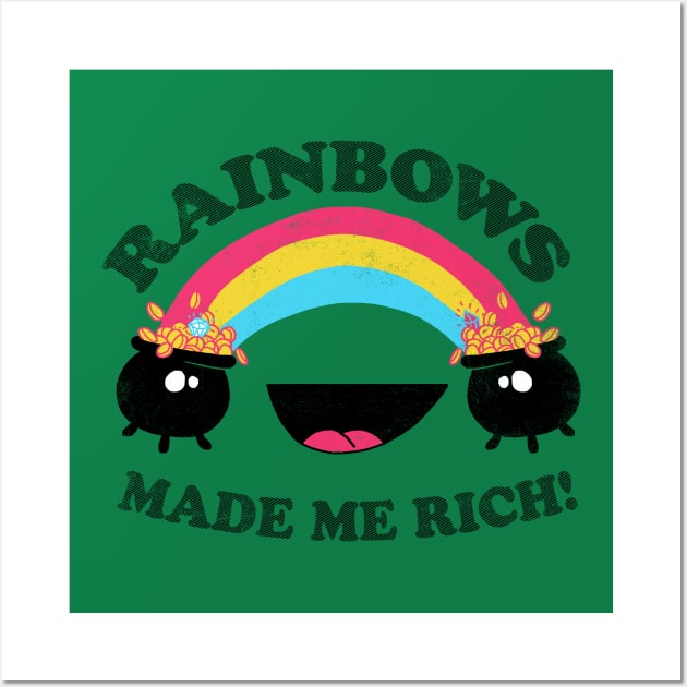 Rainbows Made Me Rich Wall Art by Hillary White Rabbit